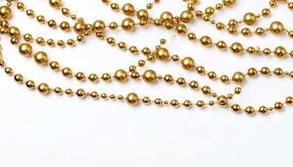 gold chain isolated on white