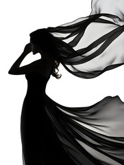 silhouette of a woman illustration png transparent background