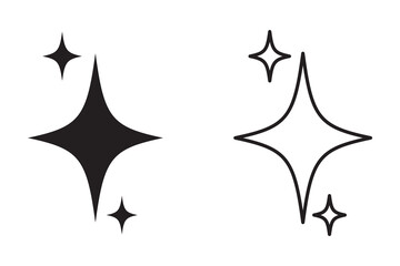 Twinkle star glittery sparkle, burst and flash.