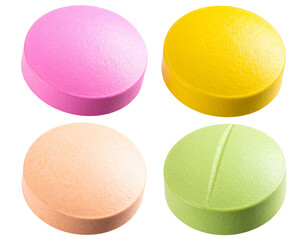 Vitamin Supplements Tablets PNG Transparent Background