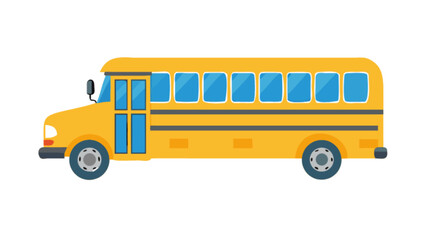 Explore yellow school bus clip art vector illustration for educational resources and transportation design needs