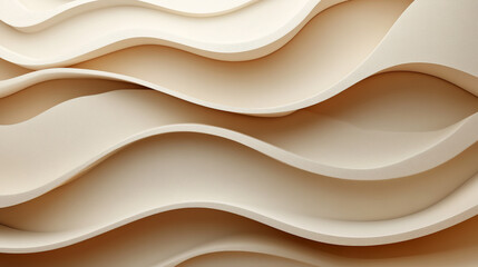 Obraz premium Abstract, flowing shapes in a light beige tone