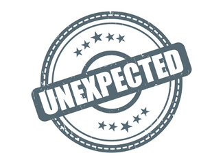 Unexpected Rubber Stamp Seal with a Star Border