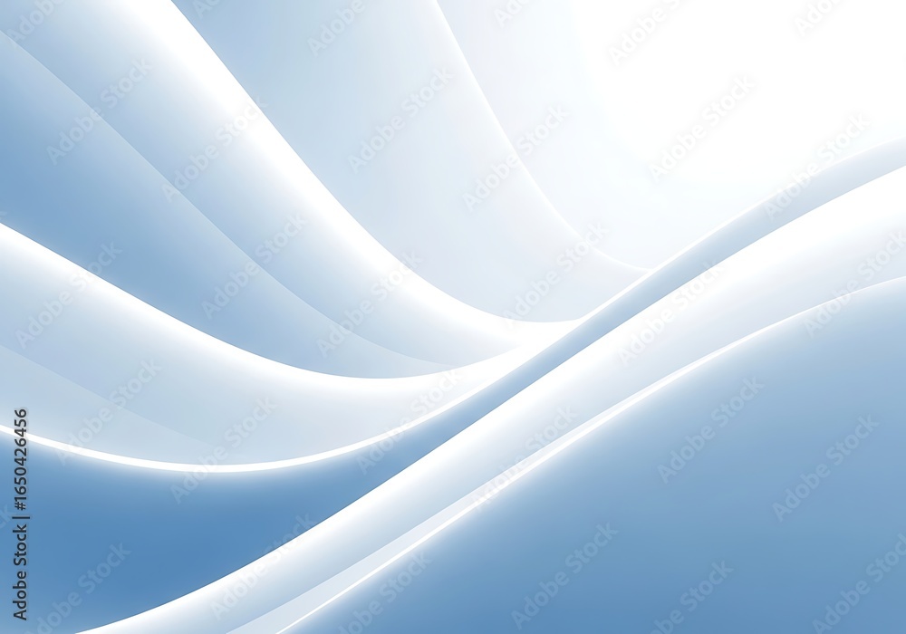 Aufkleber abstract blue wave background with soft light and smooth curves, representing flow and energy