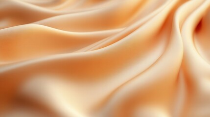 Obraz premium Soft, flowing peach-toned fabric drapes (2)