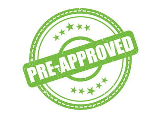 Pre-Approved Rubber Stamp Seal with a Star Border