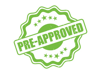 Pre-Approved Rubber Stamp Seal with a Decorative Border