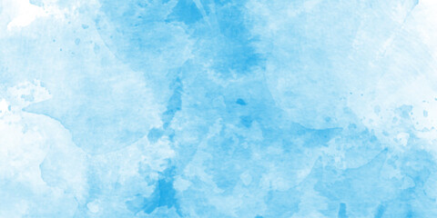 abstract white and blue watercolor paper texture illustration for grunge design, abstract hand paint square stain backdrop, blue splash of paint watercolor on paper, Colorful gradient ink colors.