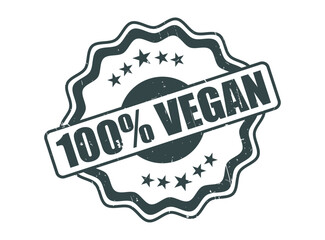 100% Vegan Rubber Stamp Seal with a Decorative Border