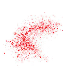 Dust particles explosion with shimmer effect