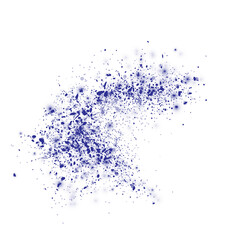 Dust particles explosion with shimmer effect