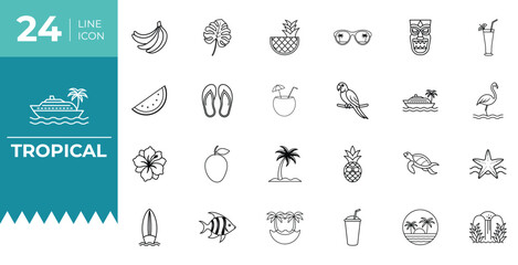 Tropical Island Icon Set
Palm and Beach Icon Pack.