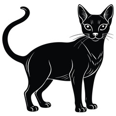 Abyssinian Cat Silhouette