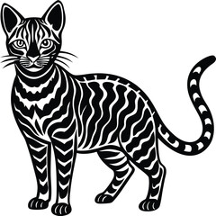 Bengal Cat Silhouette
