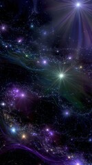 Naklejka premium space background with stars