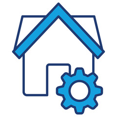 Obraz premium Management Blue Icon