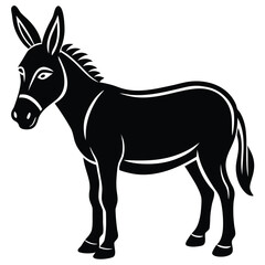 Obraz premium Donkey Silhouette