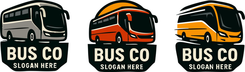 Bus Company Logos Collection.