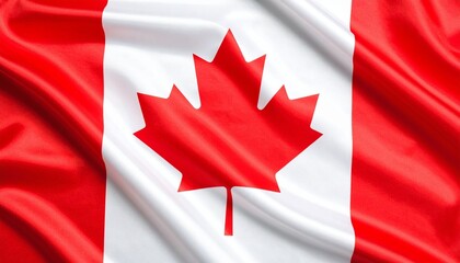 canadian flag in the wind