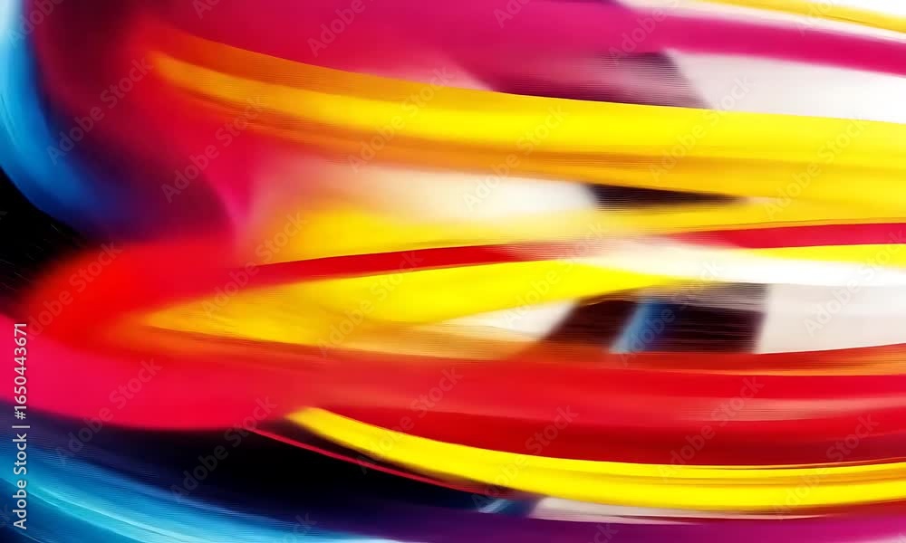 Poster Abstract Colorful Swirling Lines Dynamic Motion Background