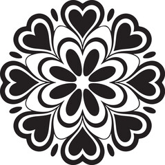 Abstract Organic Mandala Circle Design" vector bundle