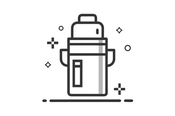 Portable thermal lunch flask design with sustainable energy saving