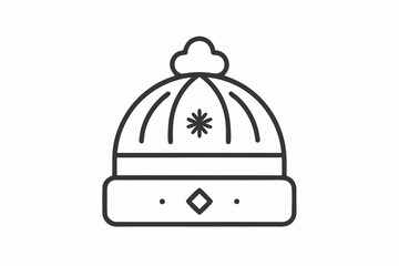 Winter beanie hat made from organic cotton for cold weather