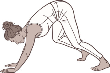 Realistic Yoga Poses Illustration. Yoga Poses Design for Health and Wellness. Human Figures in Realistic Yoga Poses. Creative Yoga Poses Illustration for Fitness Projects. Yoga Exercise Pose Design