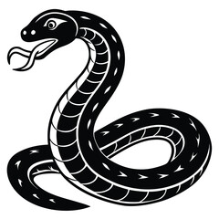 Fototapeta premium Python Silhouette