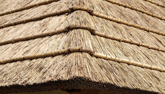 Close-up thatch roof