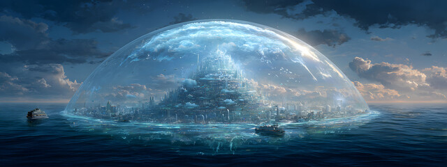 Fototapeta premium Holo-Kuppel