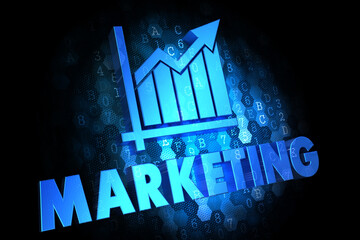 Digital Marketing New Year 2020 board background Business Growth Concept.