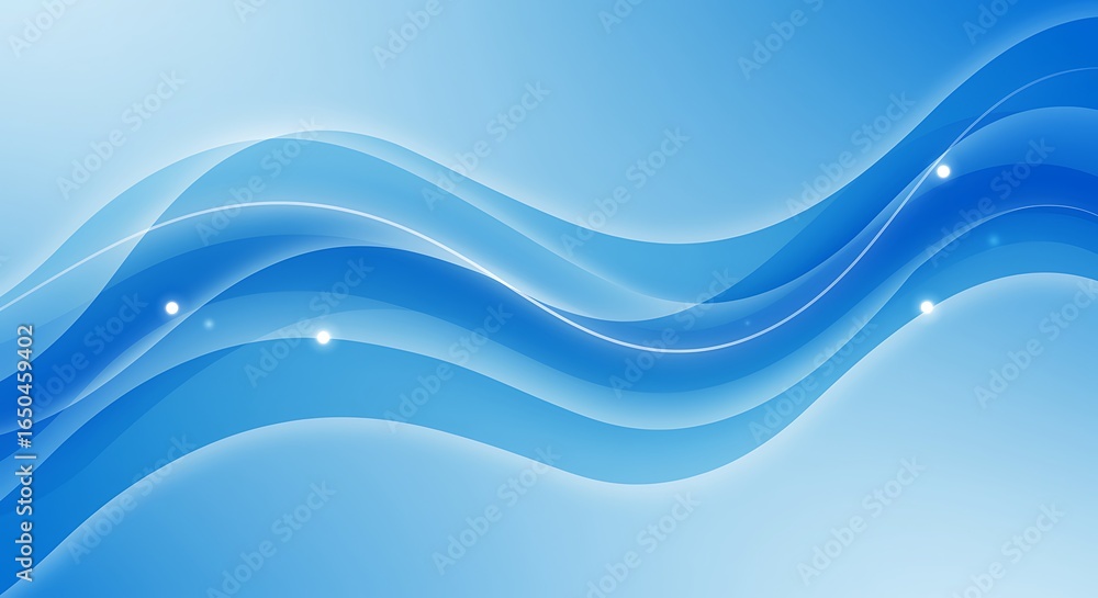 Poster abstract blue wave background with light lines perfect for modern design projects and presentations