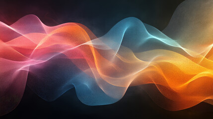 Obraz premium Abstract wavy lines of vibrant color