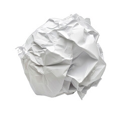 Obraz premium Crumpled white paper ball