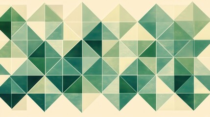 Geometric pattern of muted triangles