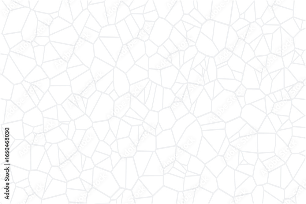 Aufkleber light gray geometric mosaic pattern. seamless abstract texture with voronoi cells. vector illustrati