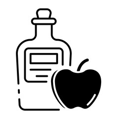 This Apple cider icon is suitable for Fall Season, etc.