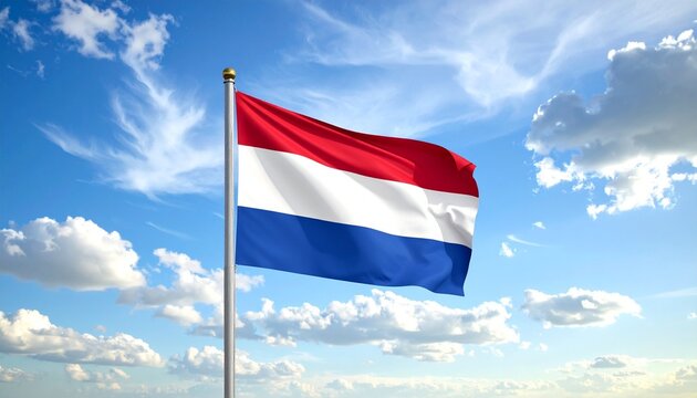 waving flag of thailand