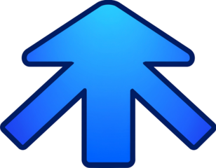 3d arrow on white background
