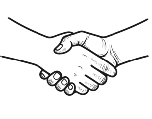 handshake vector illustration