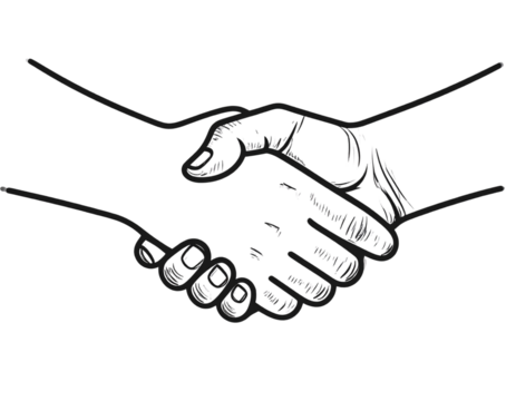 handshake vector illustration
