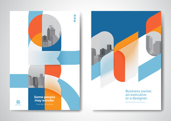 Template vector design for Brochure, AnnualReport, Magazine, Poster, Corporate Presentation, Portfolio, Flyer, infographic, layout modern size A4, Front and back, Easy to use and edit.