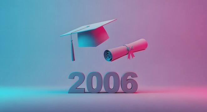 Retro futuristic 2026 text with pink blue gradient neon lighting