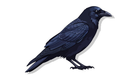 Fototapeta premium majestic raven illustration transparent background perfect for design projects