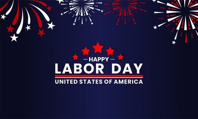 happy labor day ,Template for background, banner, card, poster with text writing.