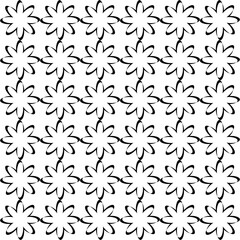 A seamless array of delicate floral outlines repeating endlessly, radiating balance, elegance, and harmony in a continuous rhythm of timeless design.