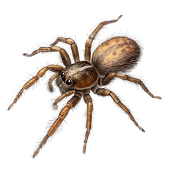 Obraz premium Tarantula spider on white background