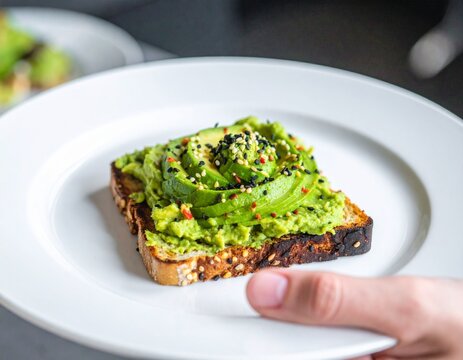 toats with avocado