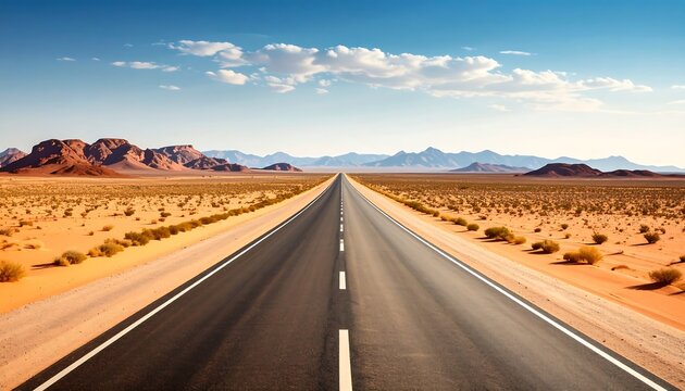 Desert Highway Road Trip.